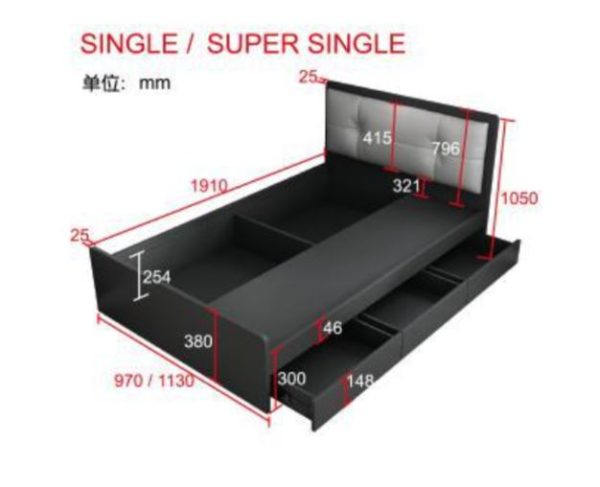 Janner Storage Bed